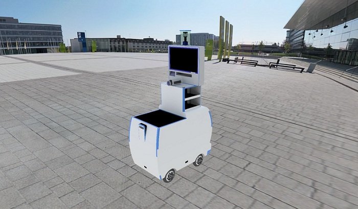 Hosiro-Usiro, Robot Buatan Mahasiswa ITS untuk Bantu Penanganan COVID-19