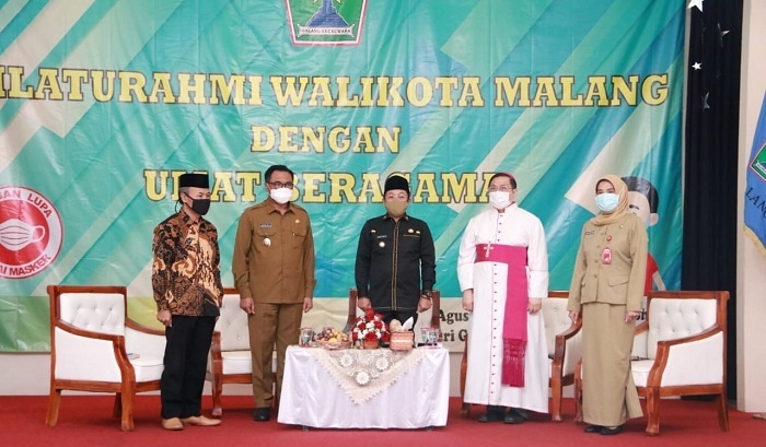 Pererat Silaturahmi, Walikota Malang Temui Tokoh Agama dan Kunjungi Sejumlah Tempat Ibadah