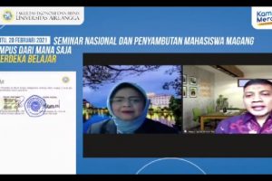 050-Seminar Nasional mahasiswa magang FEB Unair dan LMI Laznas Tandatangani MoA Program Merdeka Belajar