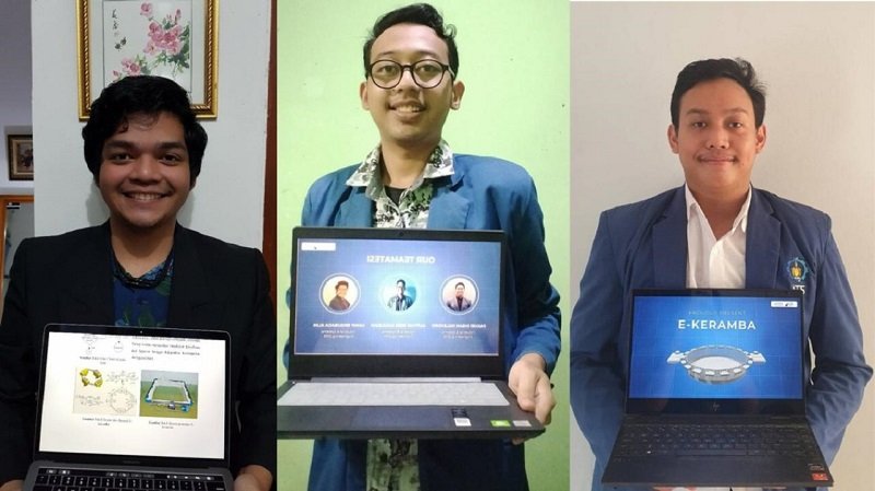 3 mahasiswa ITS penggagas E-Keramba