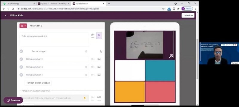 Tutorial penggunaan platform Quizizz