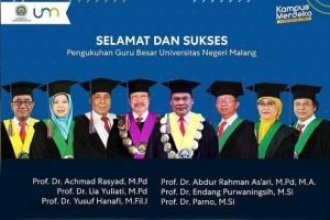 Universitas Negeri Malang Kukuhkan Enam Guru Besar Baru