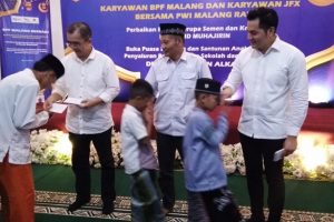 Bulan Ramadhan, BPF Malang Santuni Anak Yatim dan Bantu Pembangunan Masjid
