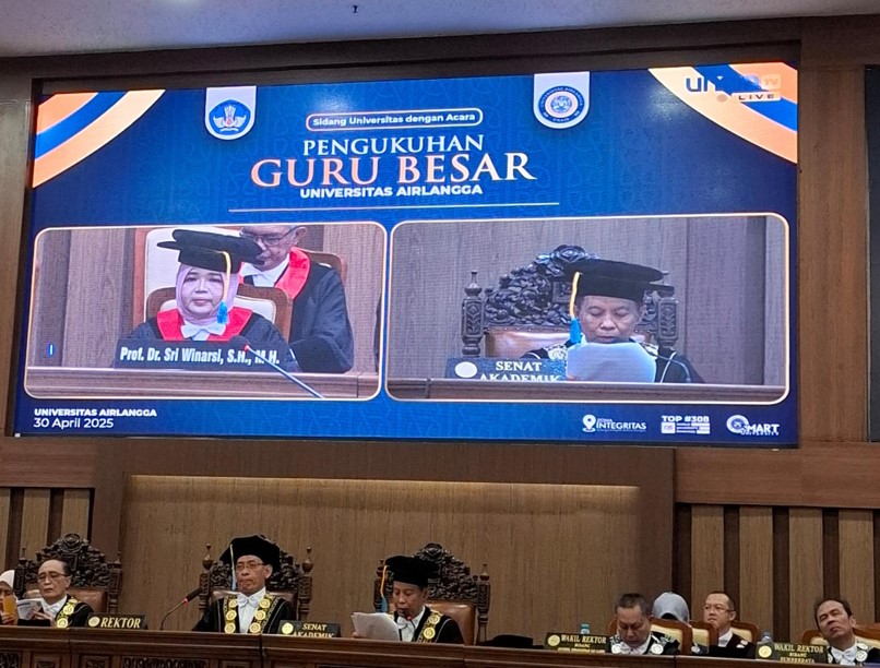 Unair Guru Besar Sri Winarsi