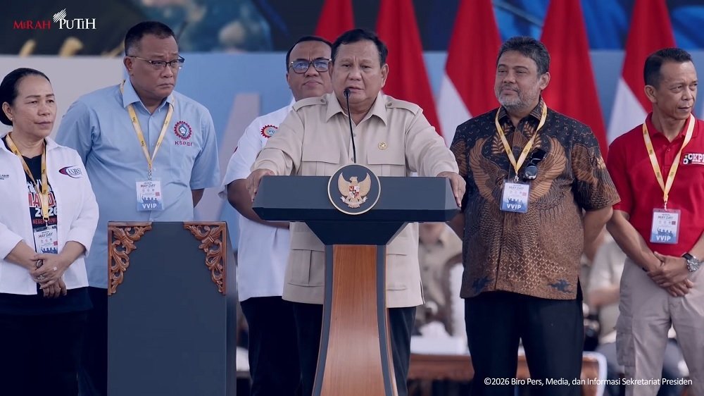 Di May Day 2026, Prabowo Janjikan Perlindungan Buruh dan Satgas Anti-PHK