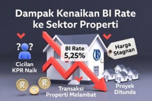 356-Ilustrasi BI Rate Naik ke 5,25% Tekan Sektor Properti, Cicilan KPR Kian Mahal