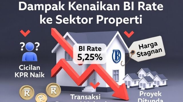 BI Rate Naik ke 5,25% Tekan Sektor Properti, Cicilan KPR Kian Mahal
