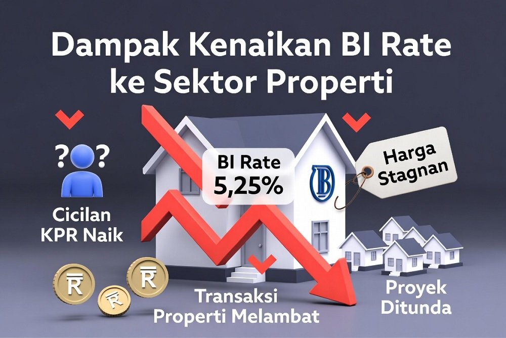 BI Rate Naik ke 5,25% Tekan Sektor Properti, Cicilan KPR Kian Mahal