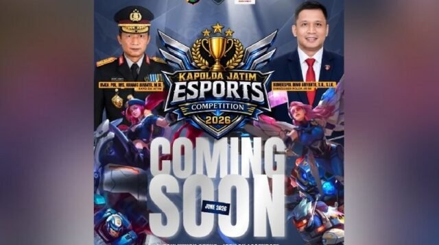 Polda Jatim Gelar Turnamen Esport Piala Kapolda 2026, Hadiah Total Rp50 Juta!