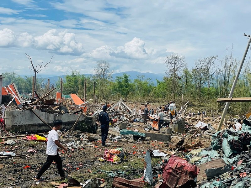 Desa di Myanmar Hancur Akibat Ledakan Bahan Peledak Tambang, 55 Tewas