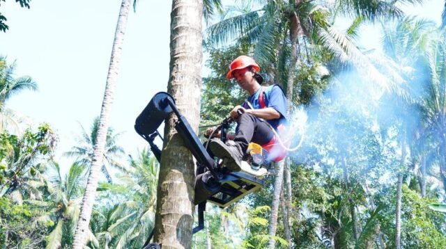 Dosen ITS Kembangkan Mocits, Bantu Petani Kelapa Panen Lebih Aman dan Efisien