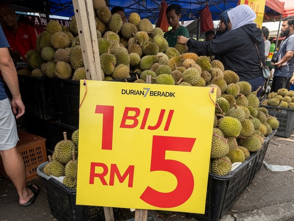 Meski Harga Anjlok, Pencurian Durian Marak di Malaysia