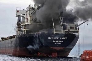 1123-Kapal Mayuree Naree diserang di Selat Hormuz Tiga Awak Kapal Kargo Thailand Gugat Perusahaan setelah Kapal Diserang Iran di Selat Hormuz