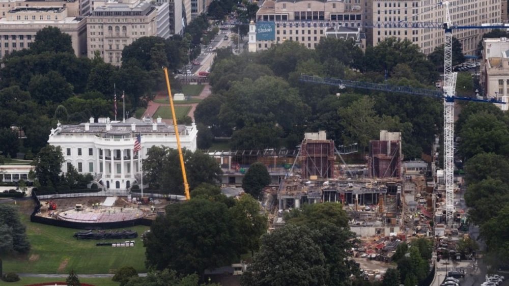 1153-Pengerjaan Ballroom Gedung Putih Pengadilan Banding AS Tolak Proyek Ballroom Gedung Putih Donald Trump Tanpa Persetujuan Kongres