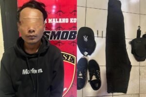 1155-Pelaku curanmor dan barang bukti Polresta Malang Kota Tangkap Komplotan Curanmor Antar Kota, Pelaku Terancam 7 Tahun Penjara