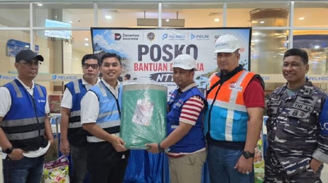 KSOP Tanjung Perak dan Pelindo Group Kirim Bantuan Kemanusiaan ke NTT via Kapal PELNI MV Tidar