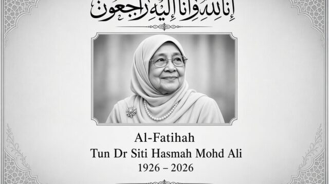 Tun Dr Siti Hasmah, Istri Mahathir Mohamad, Wafat di Usia 100 Tahun
