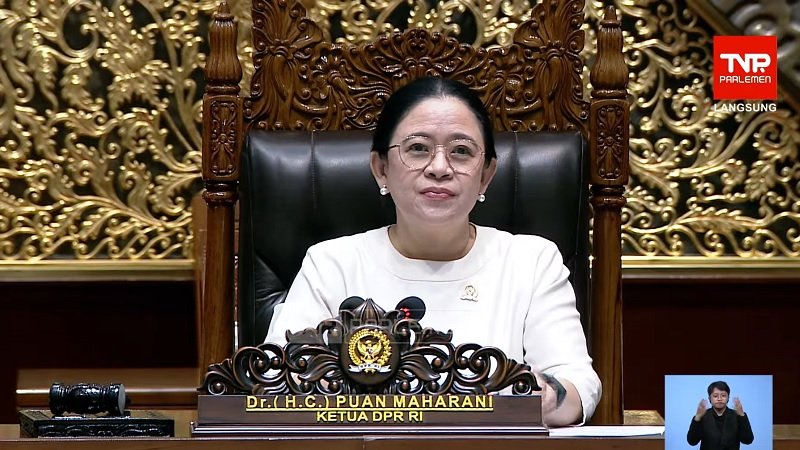 1207-Ketua DPR RI Puan Maharani DPR Sahkan APBN 2027: Belanja Negara Rp4.106 Triliun, Defisit Tetap 2,4% PDB
