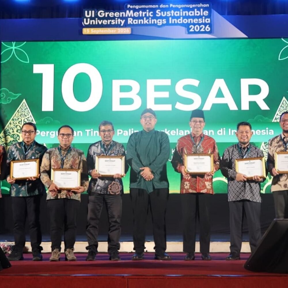 Naik Peringkat, ITS Tembus 10 Besar UI GreenMetric 2026