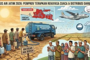 25 Kota/Kabupaten di Jatim Status Tanggap Darurat Kekeringan, Pemprov Lakukan OMC