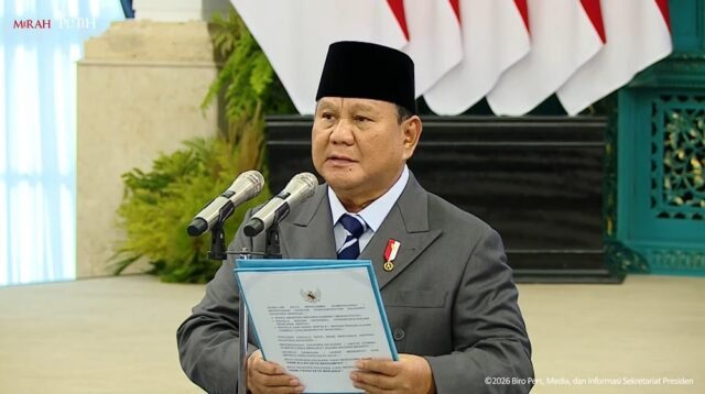 Presiden Prabowo Lantik Letjen Kristomei Sianturi Jadi Kepala BNPB Gantikan Suharyanto