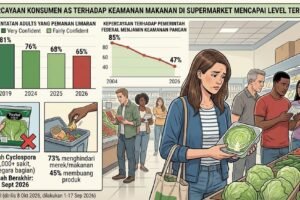 420-Ilustrasi kepercayaan terhadap keamanan makanan di AS Kepercayaan Konsumen AS terhadap Keamanan Makanan Anjlok ke Titik Terendah Sepanjang Sejarah